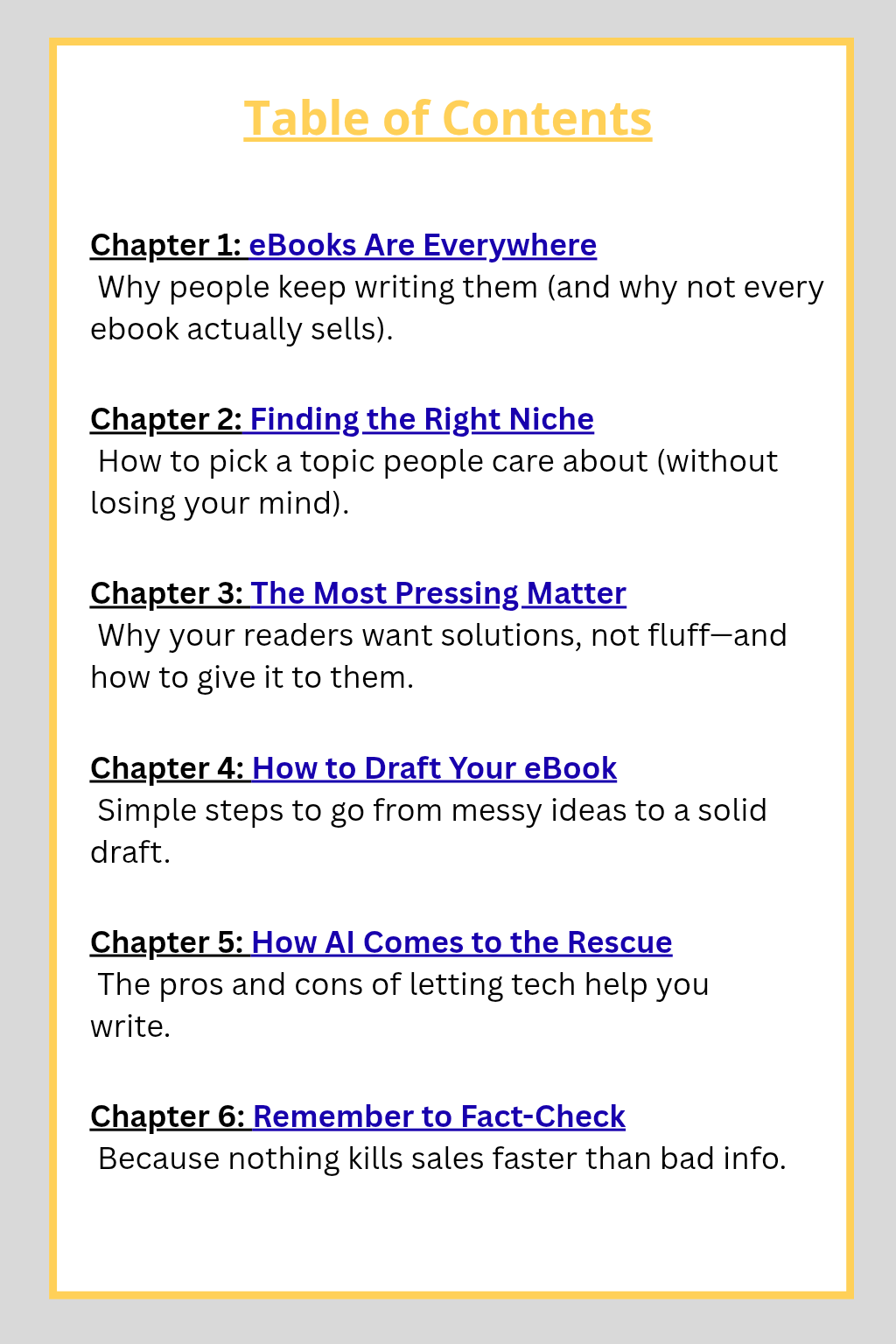 How to write an eBook about More ‘Pressing’ matters   (87 pgs)